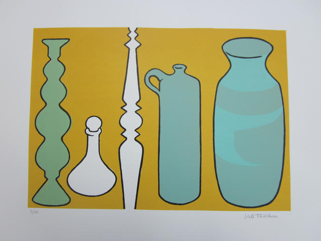 Still life, Pots and Spindle