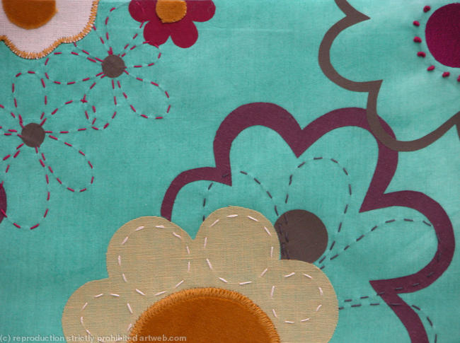 detail, Turquise flowers