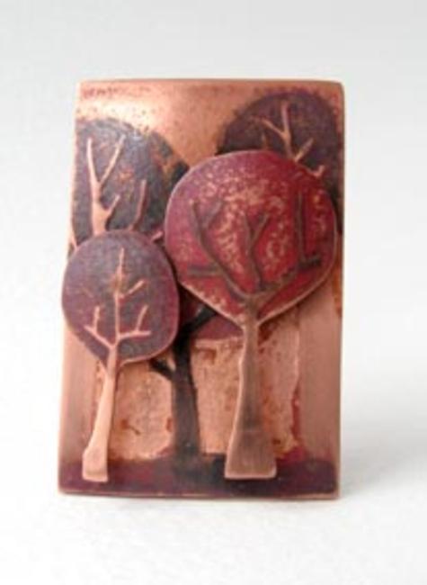 5 tree brooch