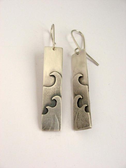 wave dangle earrings
