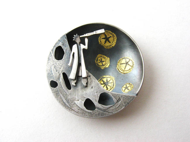 search the heavens brooch