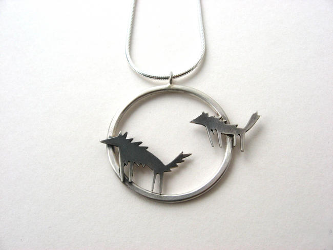 wolves pendant