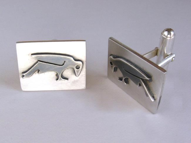crow cufflinks