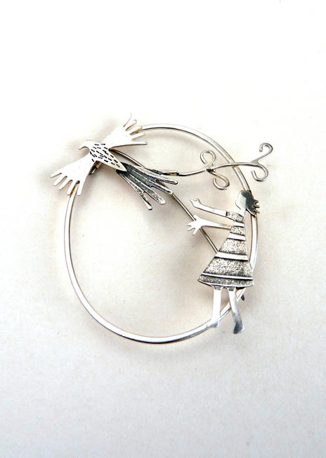 release a sunbird brooch