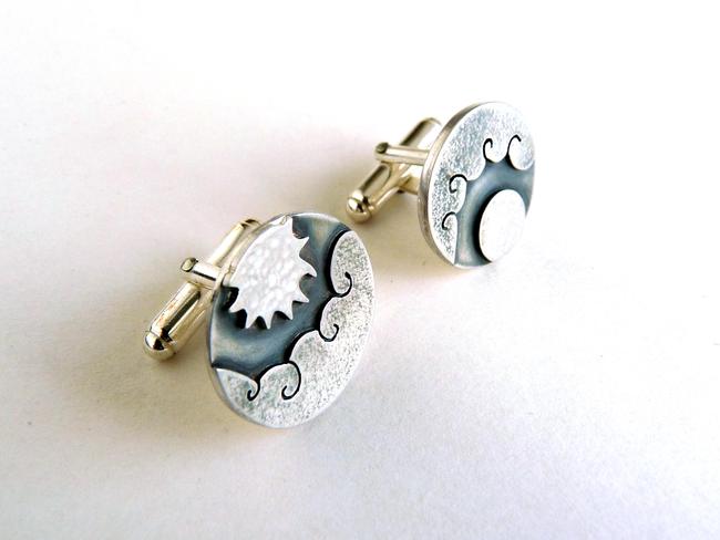sun and moon cufflinks