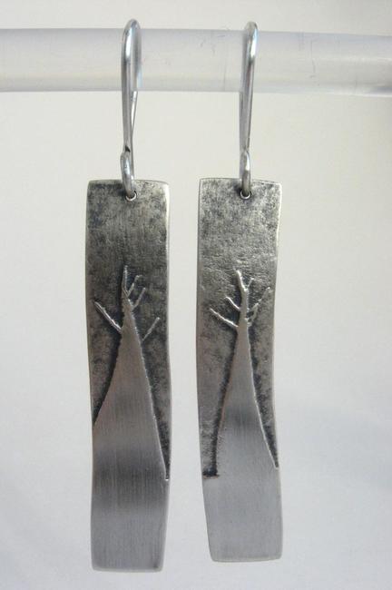 tree trunk earrings