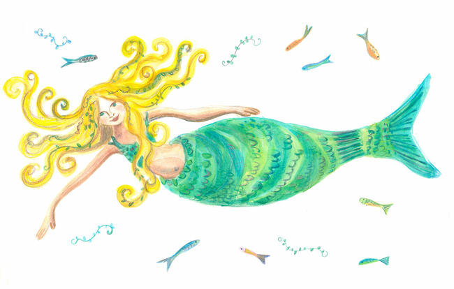 blonde-mermaid