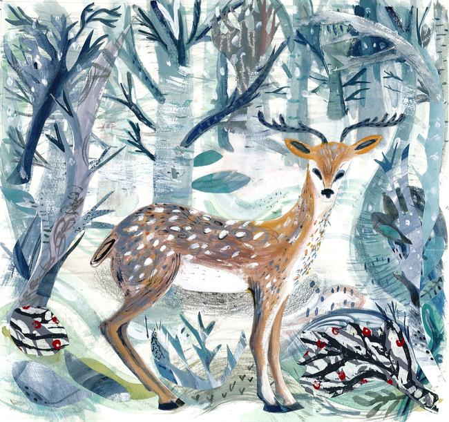 Winter Deer