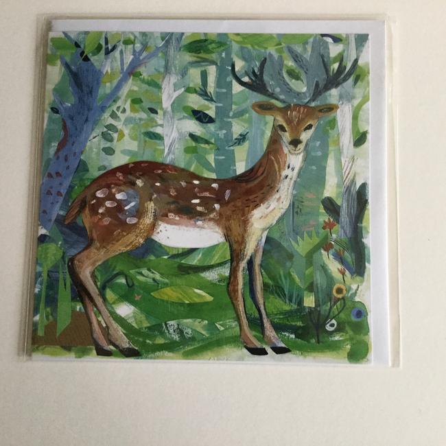 spring deer card