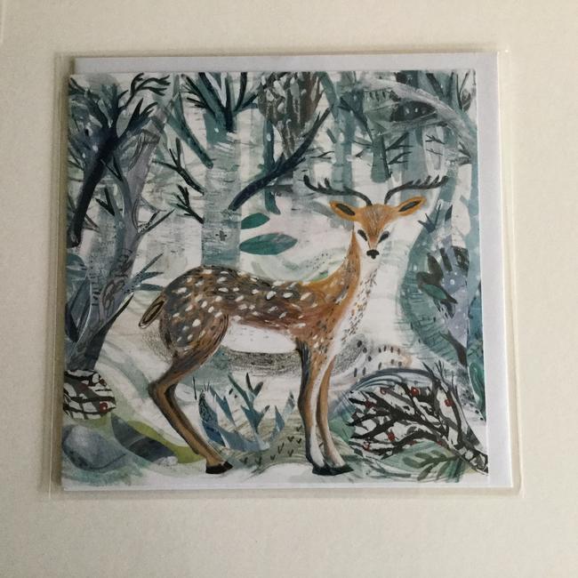 winter Deer card