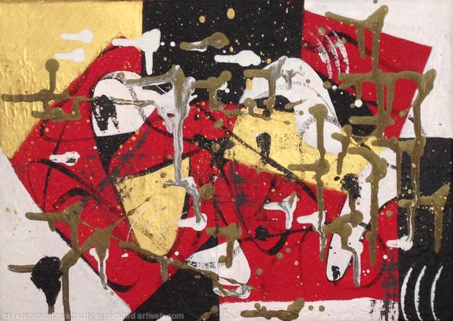 Celebration of Red and Gold SOLD