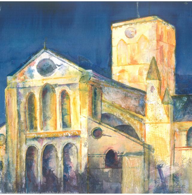 Floodlit St Marys