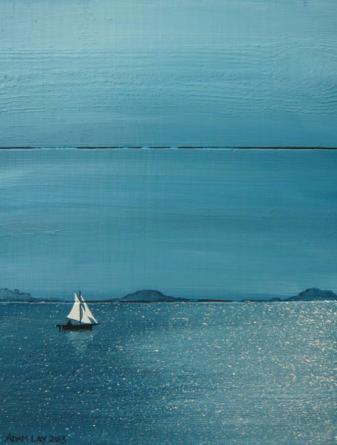 Dinghy off the Eastern Isles