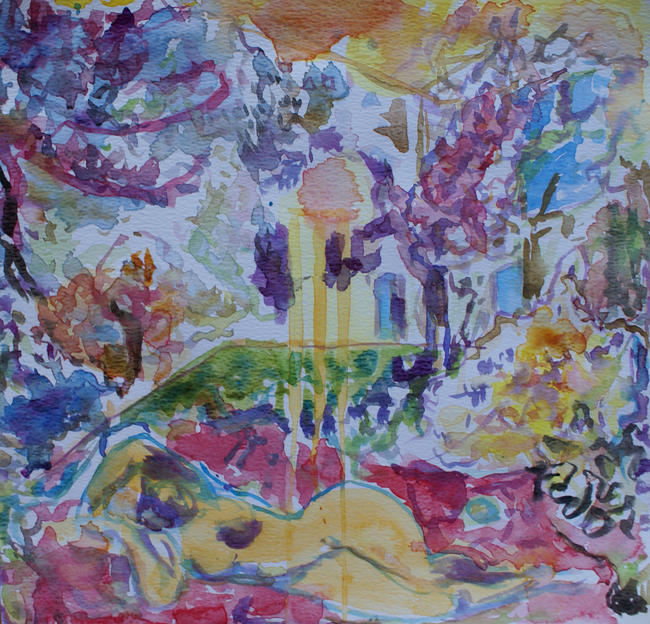 A Nude In Lindsey's garden