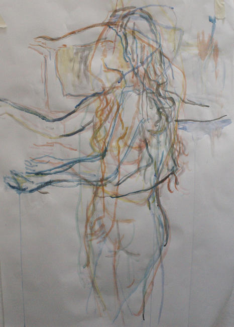life drawing, moving model