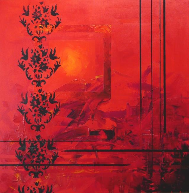 RED DAMASK