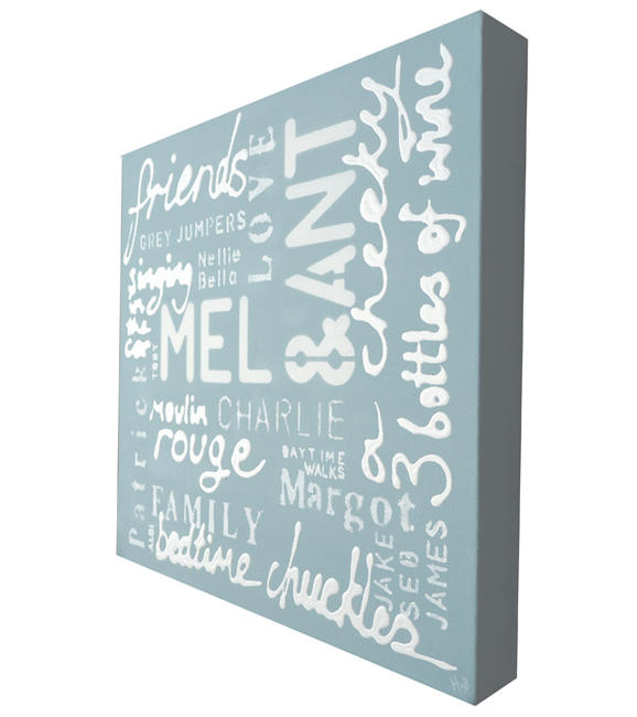 SPECIAL WORDS - PERSONALISED (SIDE VIEW)
