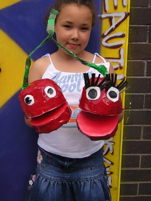 fruit veg puppets workshop