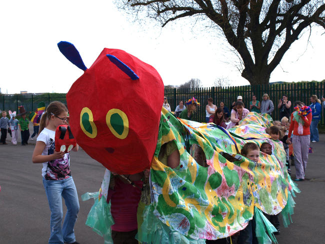 Hungry Caterpillar at Foredyke Primary carnival