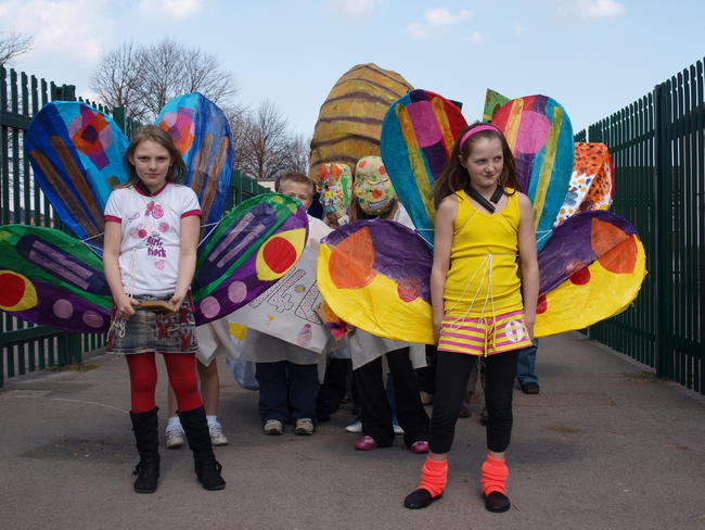 butterflies at Foredyke primary