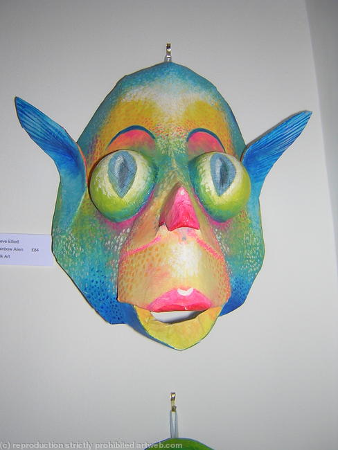 Rainbow alien mask