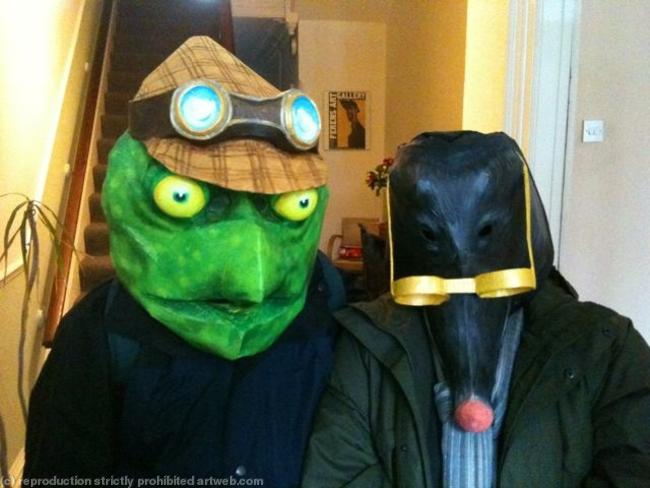 Toad & Mole masks