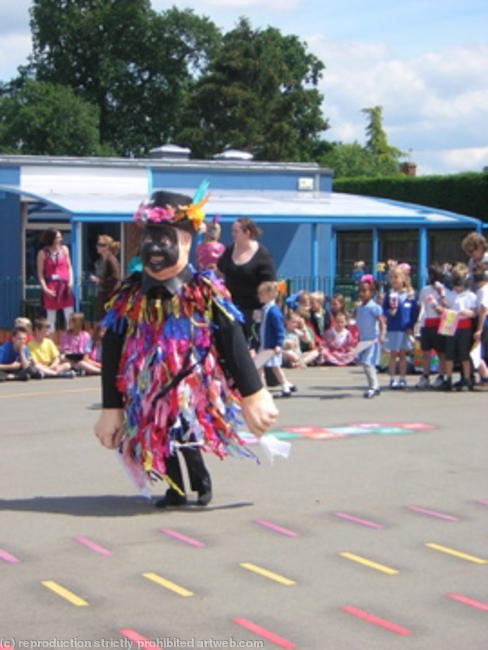 Jolly Morris Man dancing at Westfield carnival