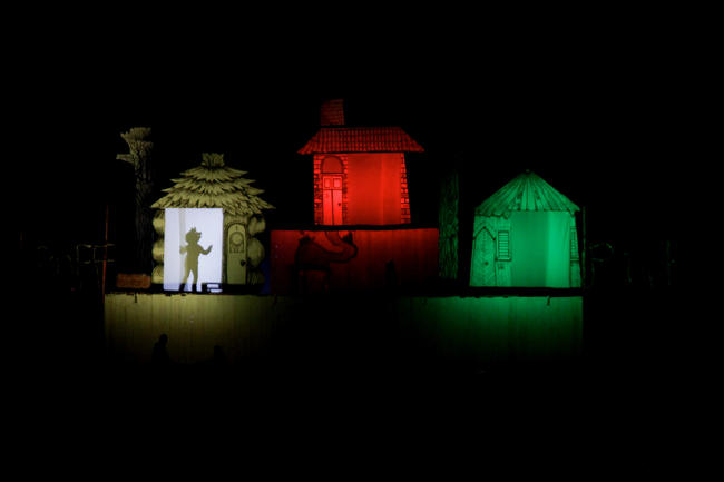 Bonfire stage set, Goole 2011