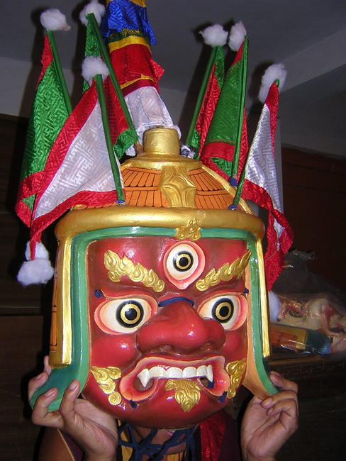 Buddhist deity mask, Sikkim