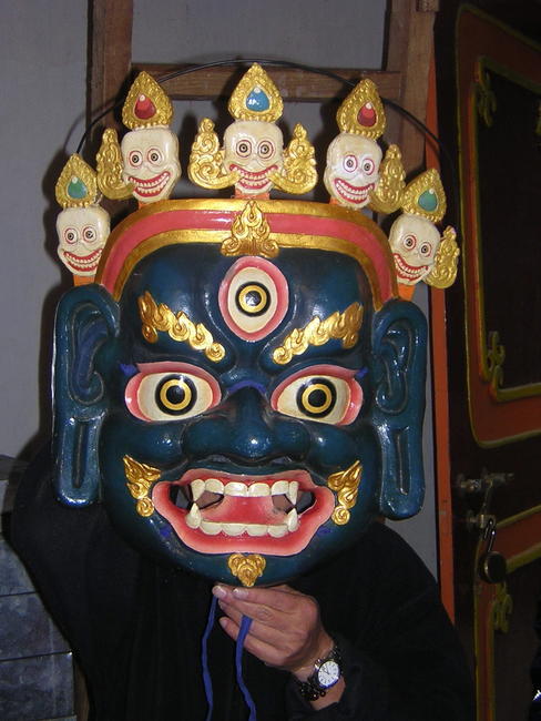 Buddhist deity mask, Sikkim