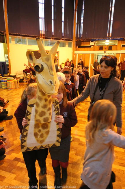 African Arts Day Giraffe totem