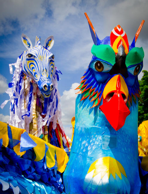 Rainbow Zebra and Simurgh Bird