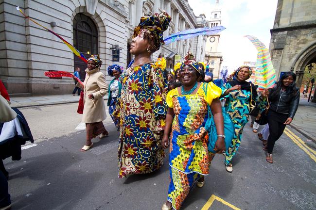 Congo Woman with Worah group