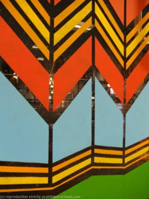 Glass door painting