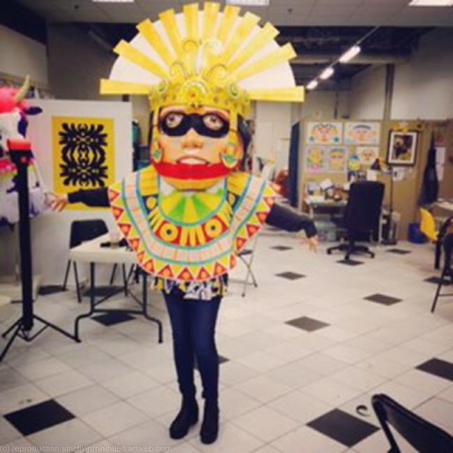 Ancient Mexican mask