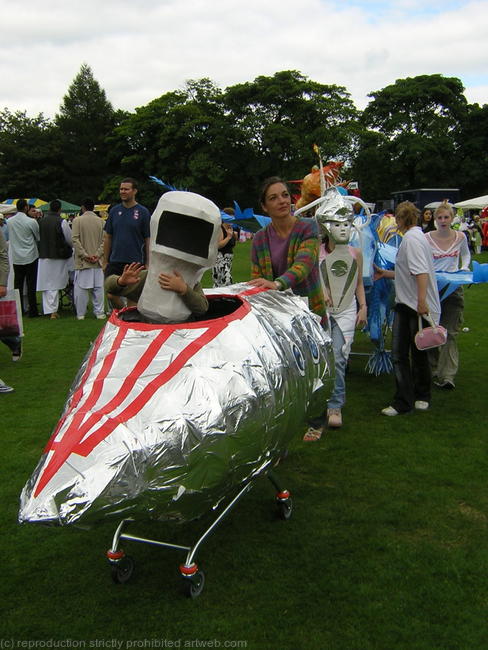 silver spaceship