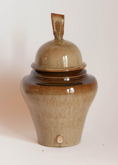 Hare Fur Lidded Jar