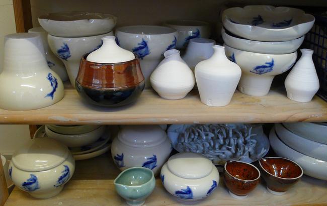Fired Glazed ware and Bisc ware