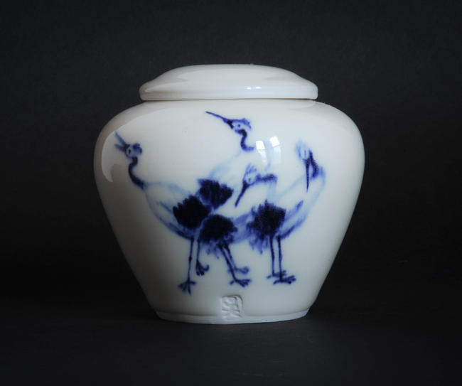 Crane Ginger Jar