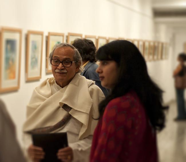 With Eminent Sculptor Shri Niranjan Pradhan