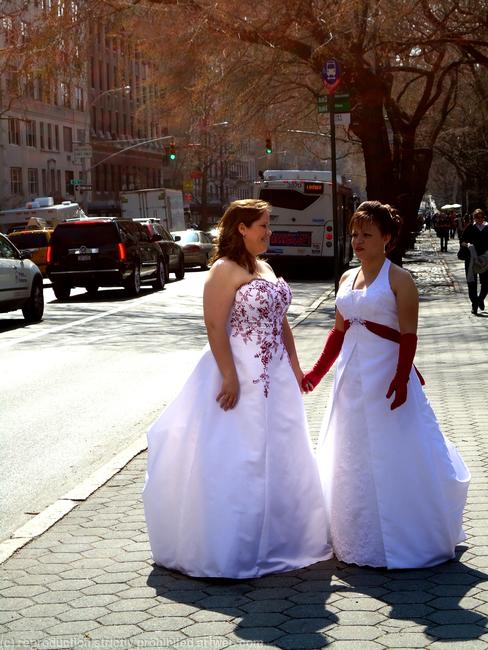 Just Married, pictures from the Fifth Avenue, New York
