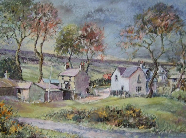 Village on Holywell Common, Flintshire
