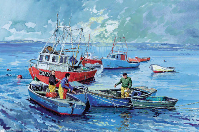 Preparing to Sail, River Dee, Flintshire