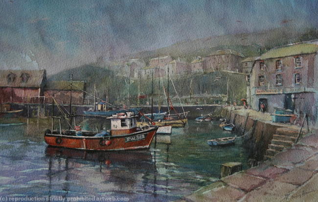 Storm over Mevagissey, Cornwall