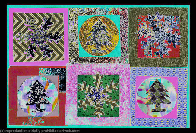 14 QUIRKILY COOL CONTEMPORARY CHRISTMAS CARDS (1 of EACH)