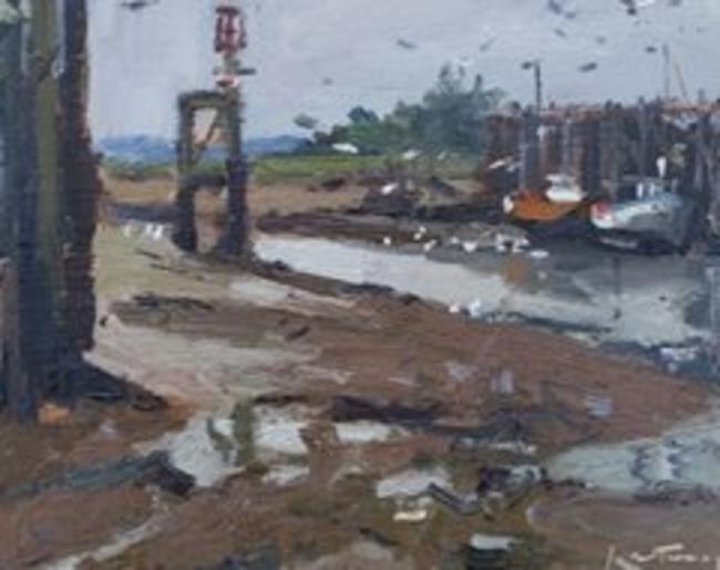 Mud and gulls Rye Harbour