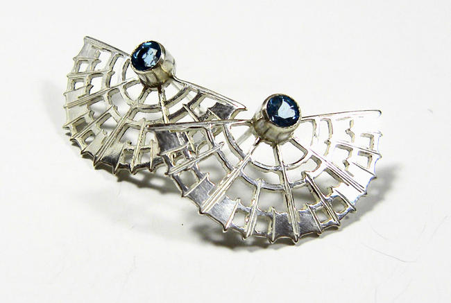 blue topaz studs