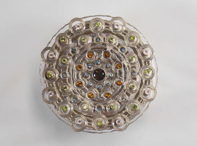 silver bowl with lid