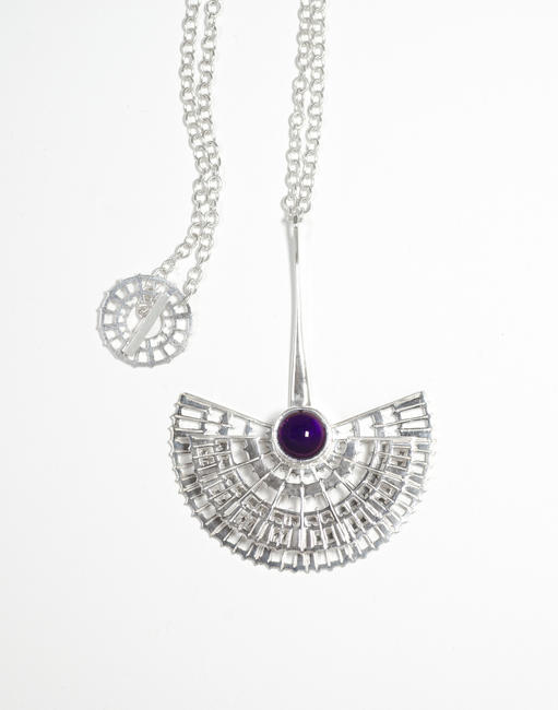 large amethyst pendant