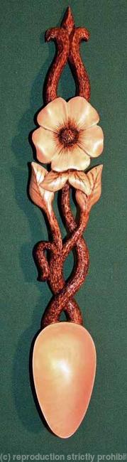Rose with entwined stem. £195.00